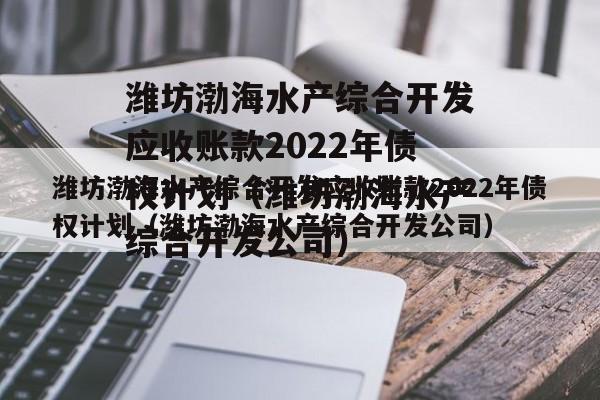 潍坊渤海水产综合开发应收账款2022年债权计划（潍坊渤海水产综合开发公司）